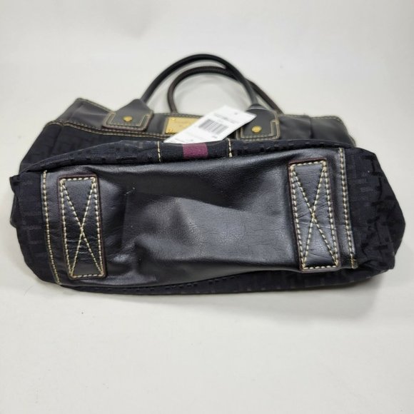 Tommy Hilfiger Handbag Purse NWT Black / Purple Logo 2007 - Picture 4 of 11